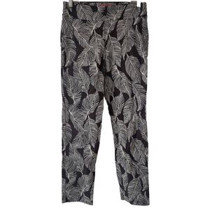 Krazy Larry Pull-On Ankle Pants - Black Feather Size 8 $135